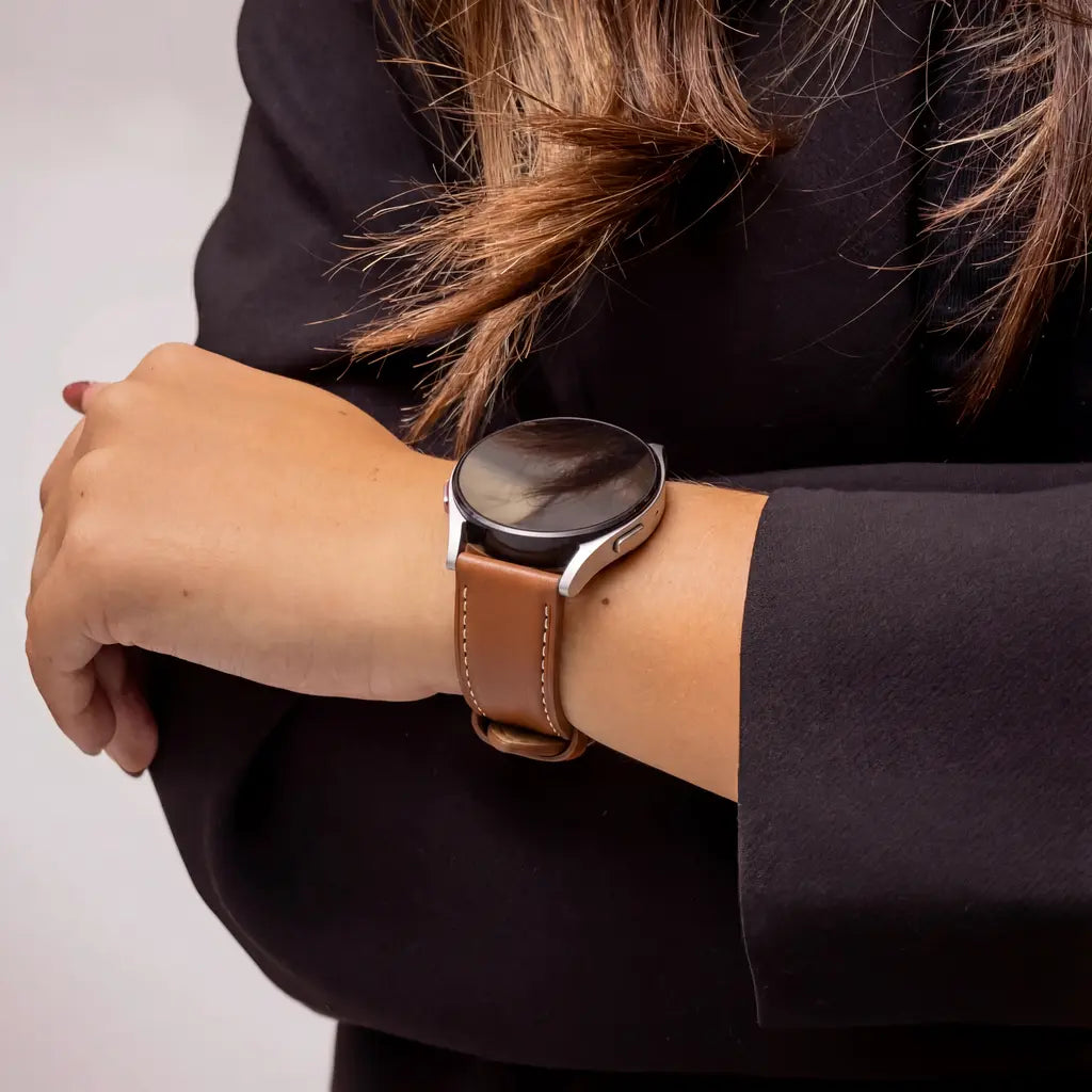 Redmi Watch 5 Active leren bandje (strak bruin)