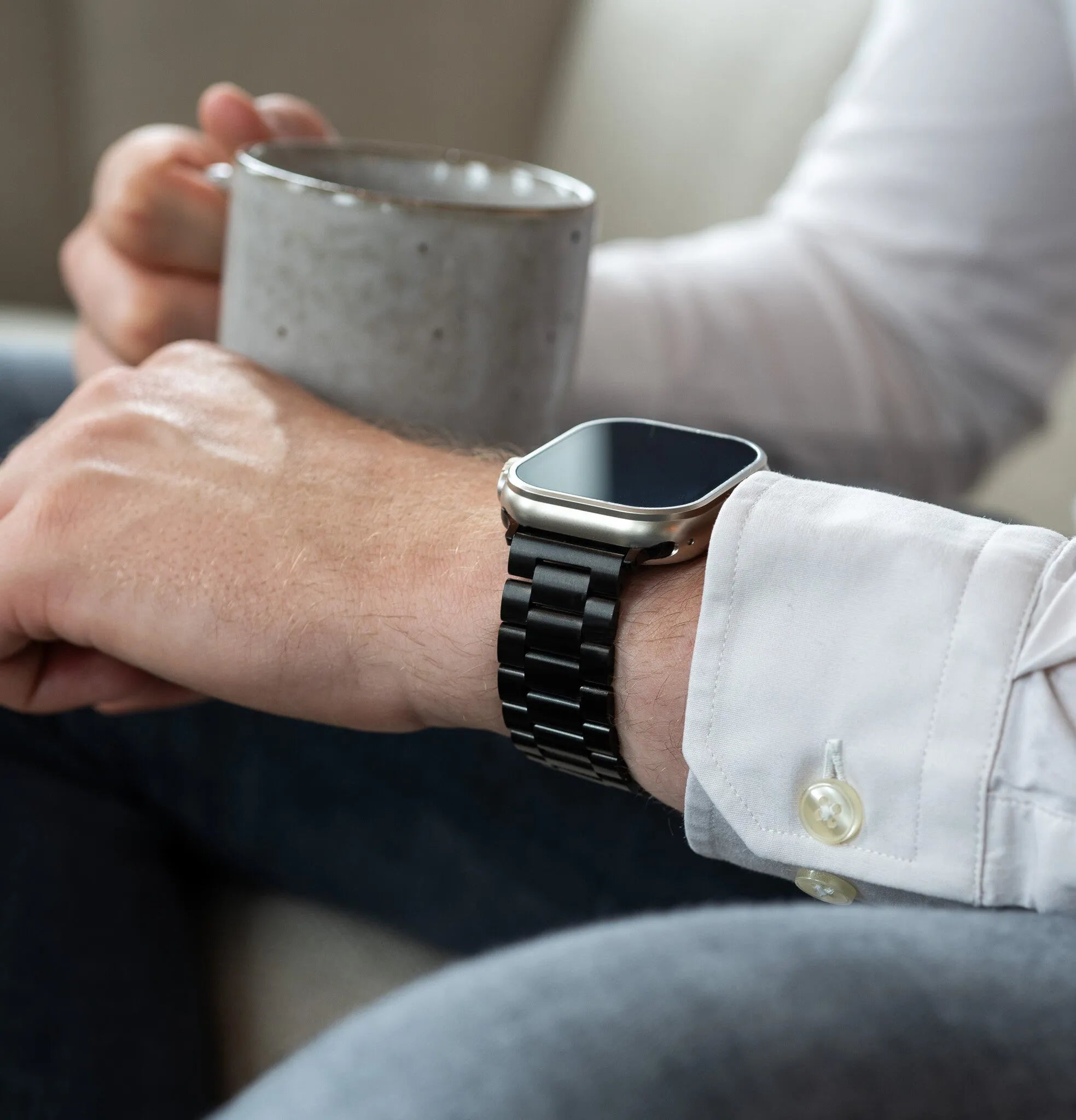 Apple Watch Stahlarmband (Dunkelgrau)