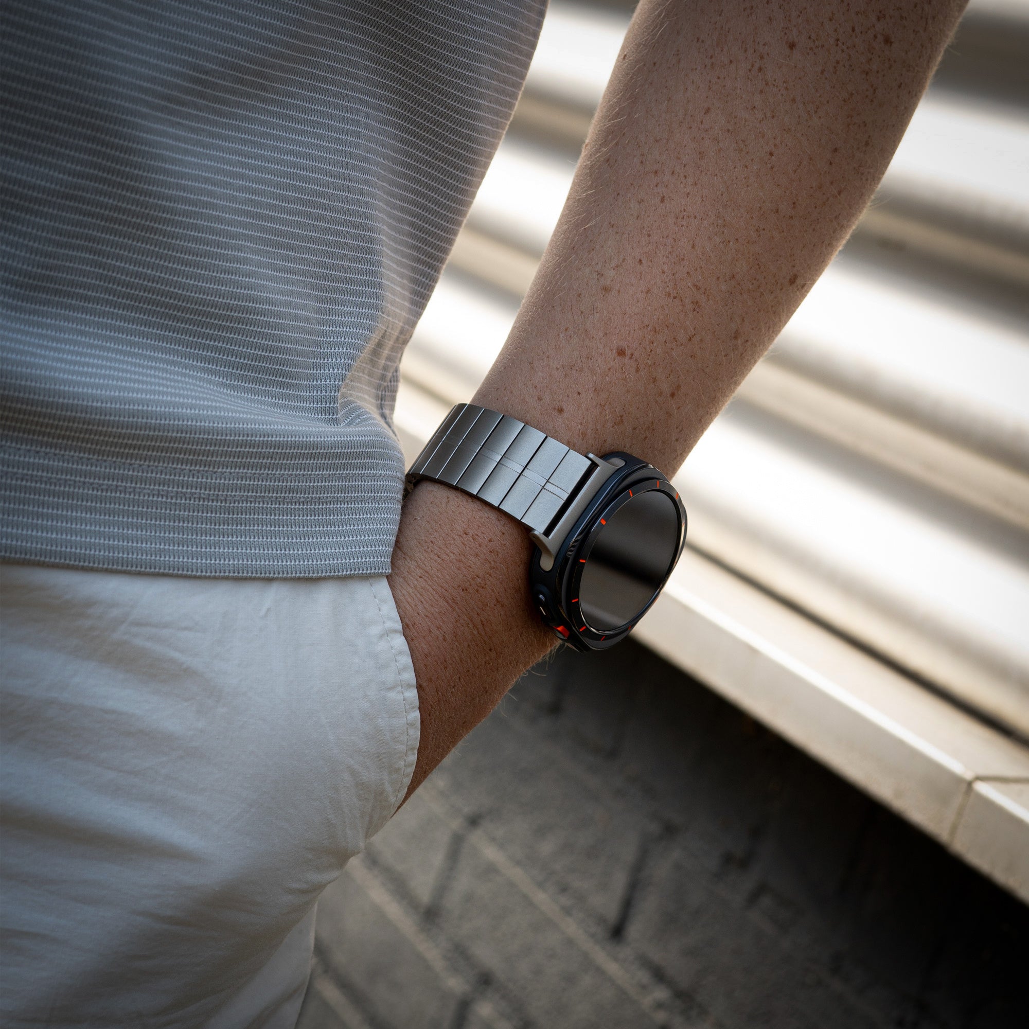 Samsung Galaxy Watch Ultra Premium Metal Strap (Titanium)