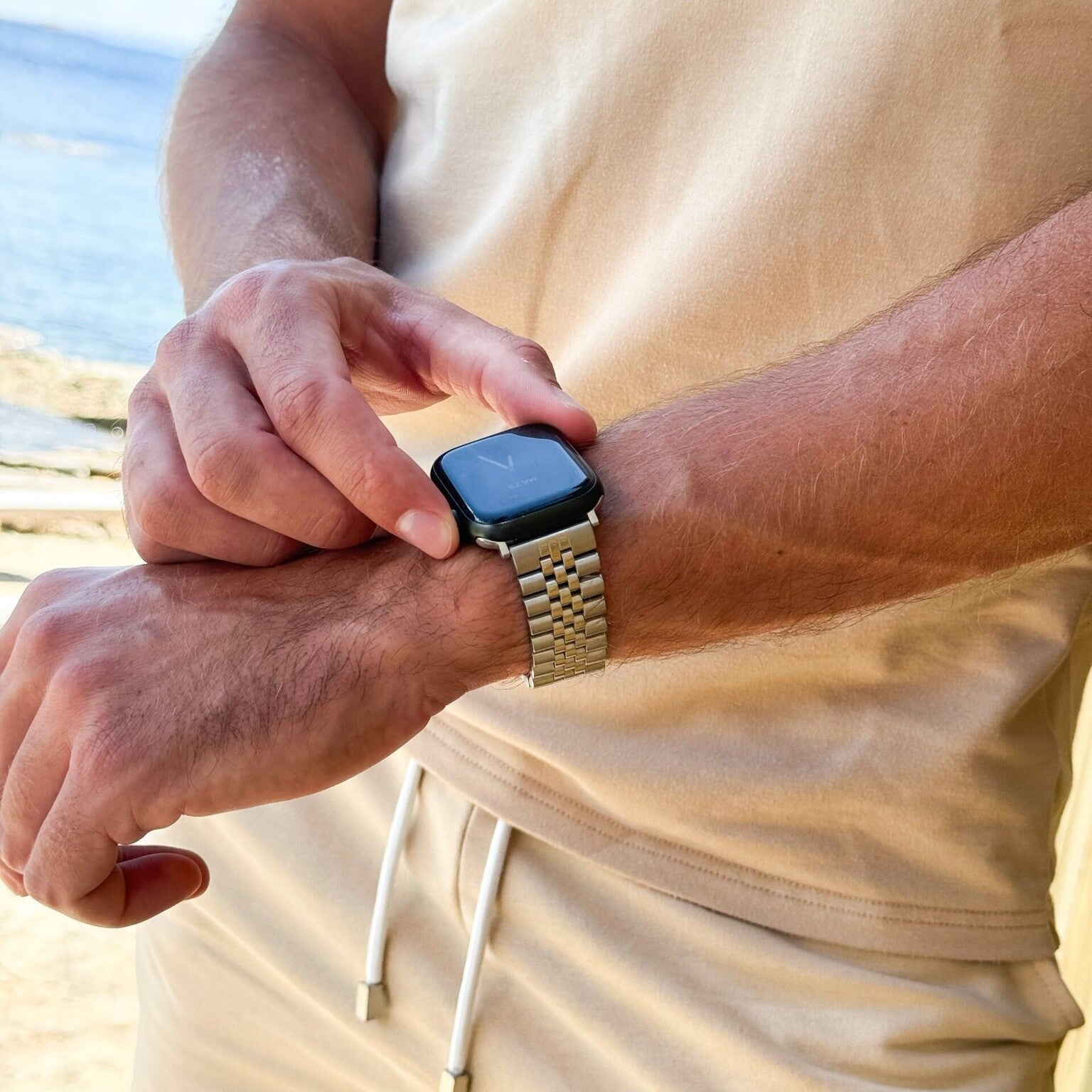 Apple Watch Jubilee Stahlband (Silber)