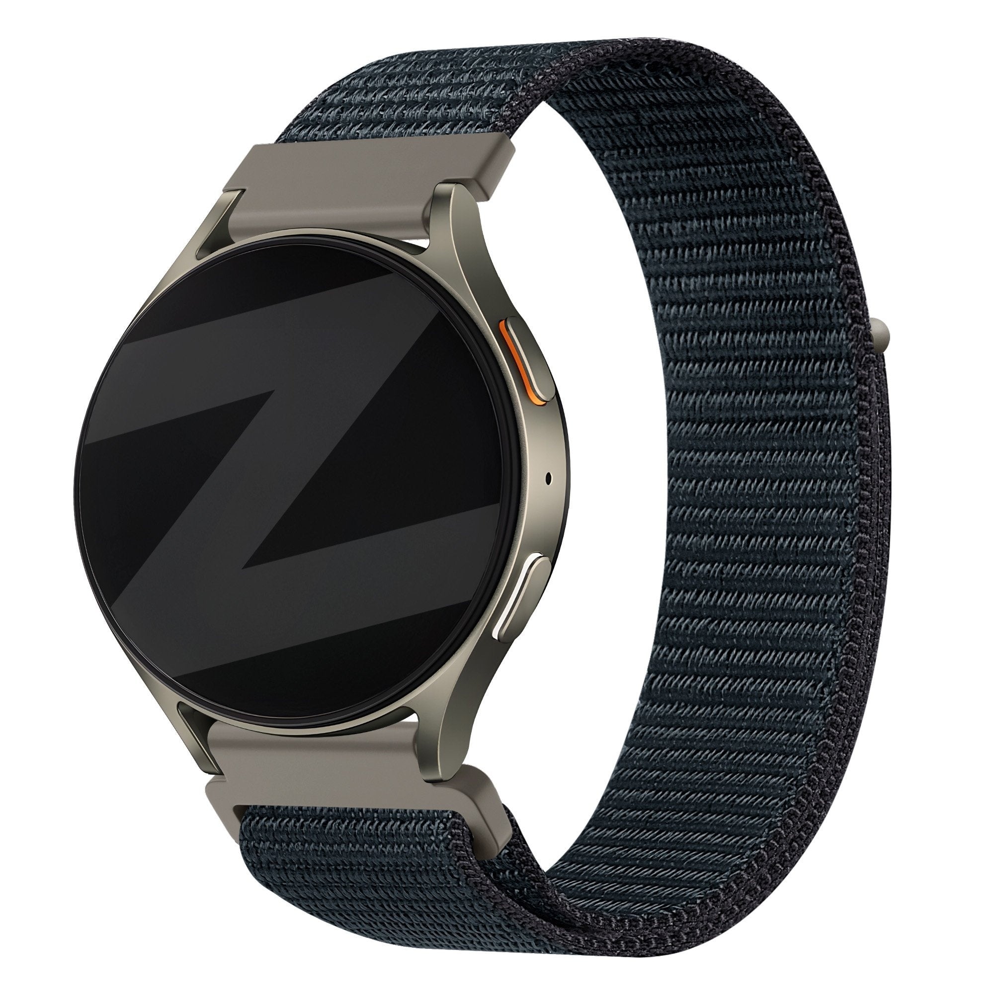 Bandz Amazfit Balance 2 Nylonarmband 'Easy fit' (GrauBlau)