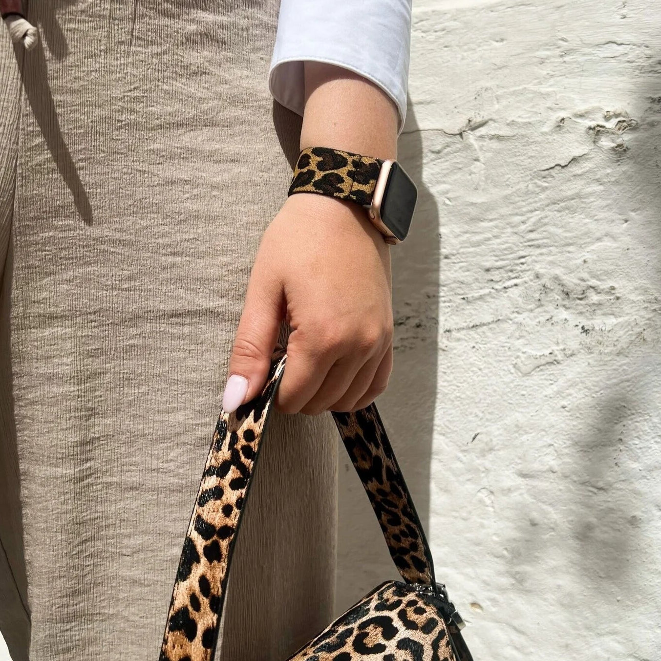 Apple Watch Elastisch Armband (Leopard)