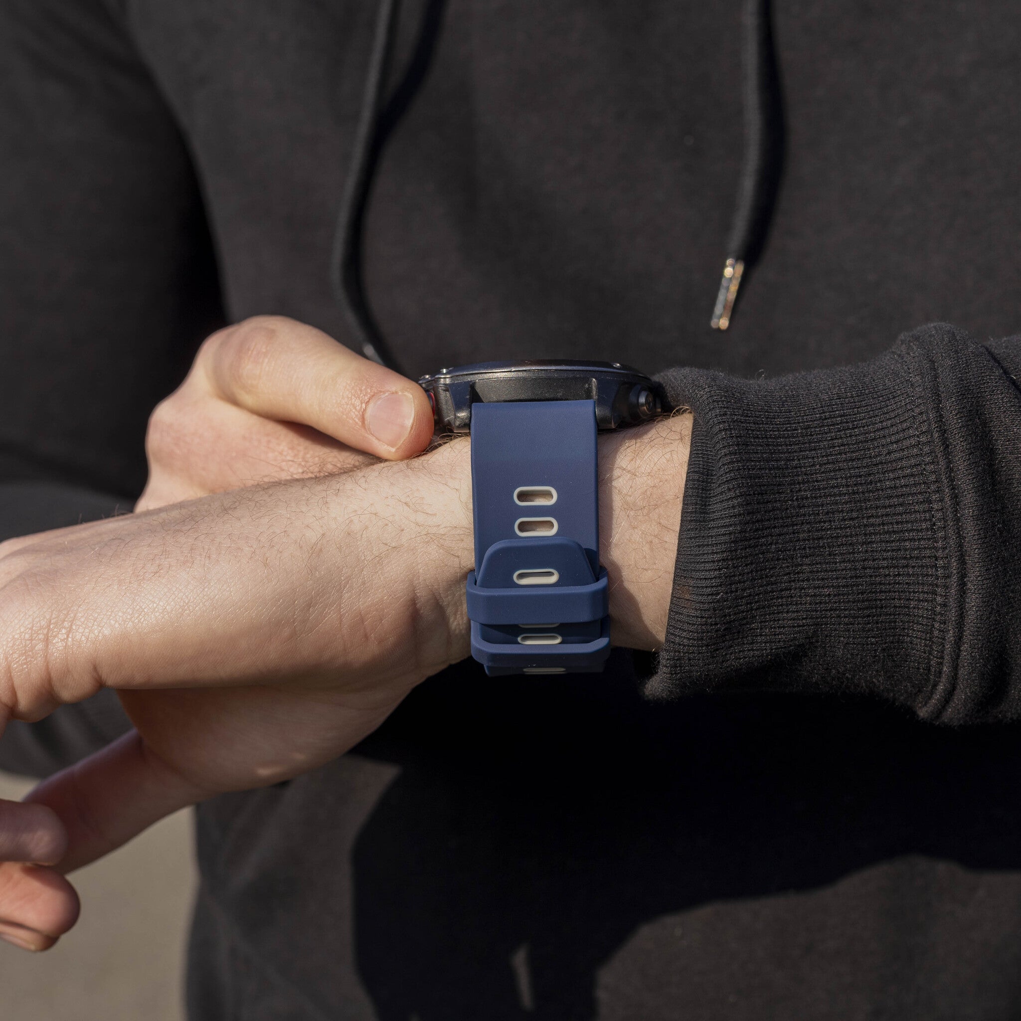 Garmin Tactix 8 - 51mm Schnalle Sport Amrband (Blau/Grau)