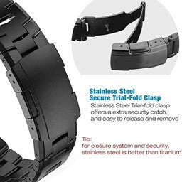 Garmin Instinct 3 - 50mm Titanarmband (Schwarz)