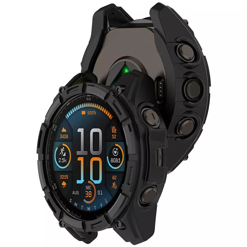 Garmin Fenix 8 - 47mm AMOLED robustes TPU Hülle (Schwarz)