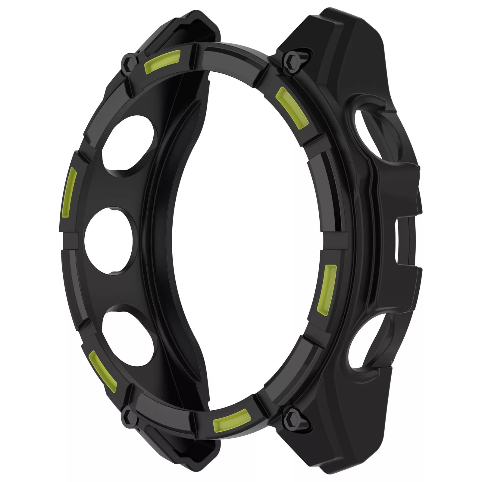 Garmin Fenix 8 - 47mm SOLAR robustes TPU Hülle (Schwarz/Grün)