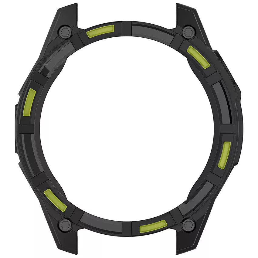 Garmin Fenix 8 - 47mm SOLAR robustes TPU Hülle (Schwarz/Grün)