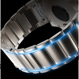 Garmin Instinct 3 - 50mm magnetisches Titanarmband (Titan)