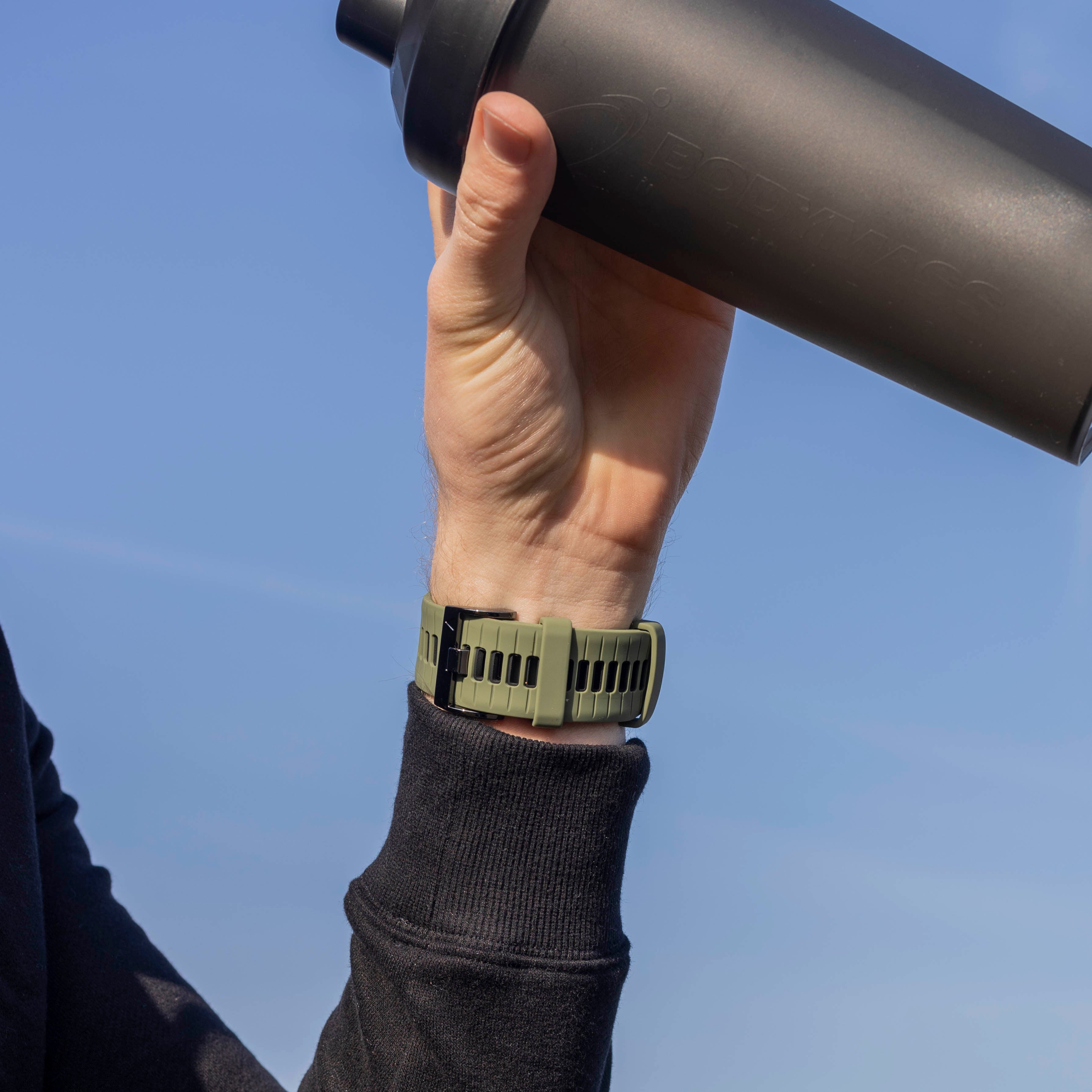 Garmin Fenix 5x / 6x Sportarmband (Grün/Schwarz)