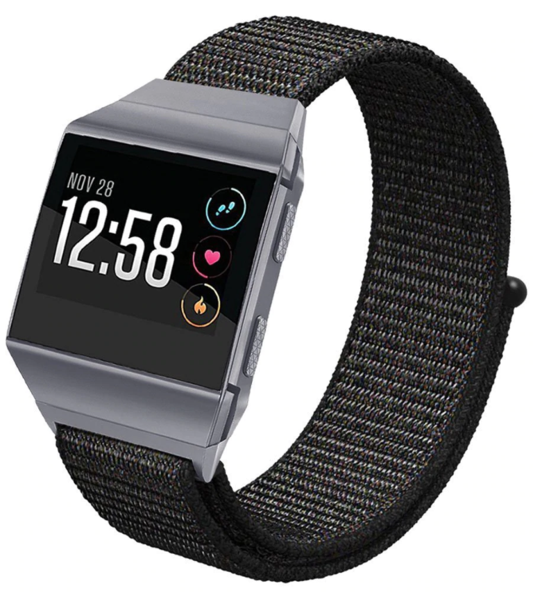 Fitbit Ionic Nylonarmband (Schwarz)