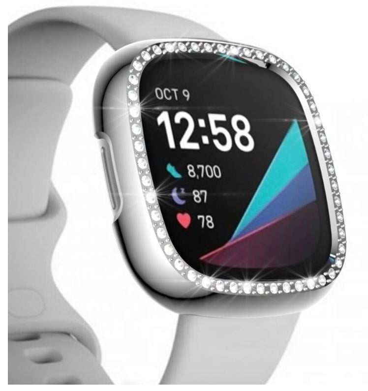 Fitbit Sense Diamond PC Hülle (Schwarz)