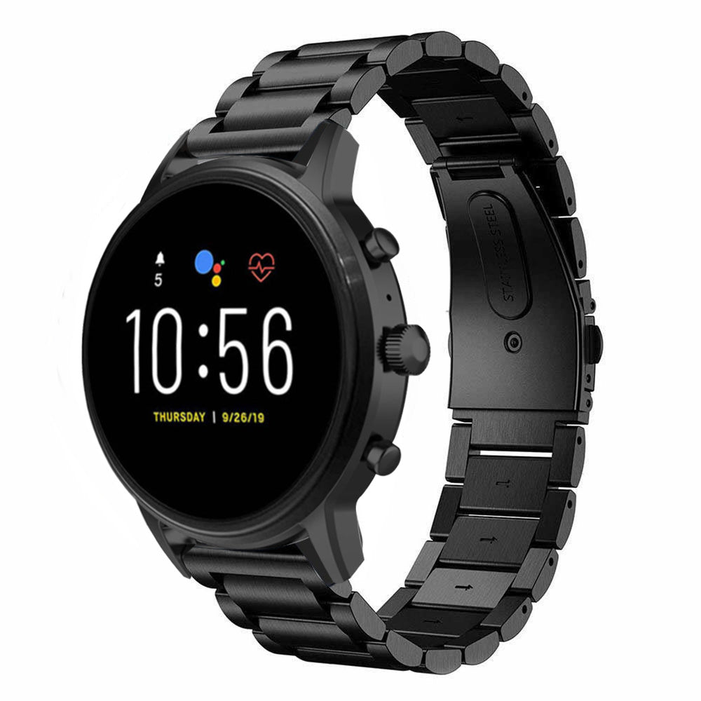 Fossil Gen 4 Explorist (HR) Steel Strap (Black)