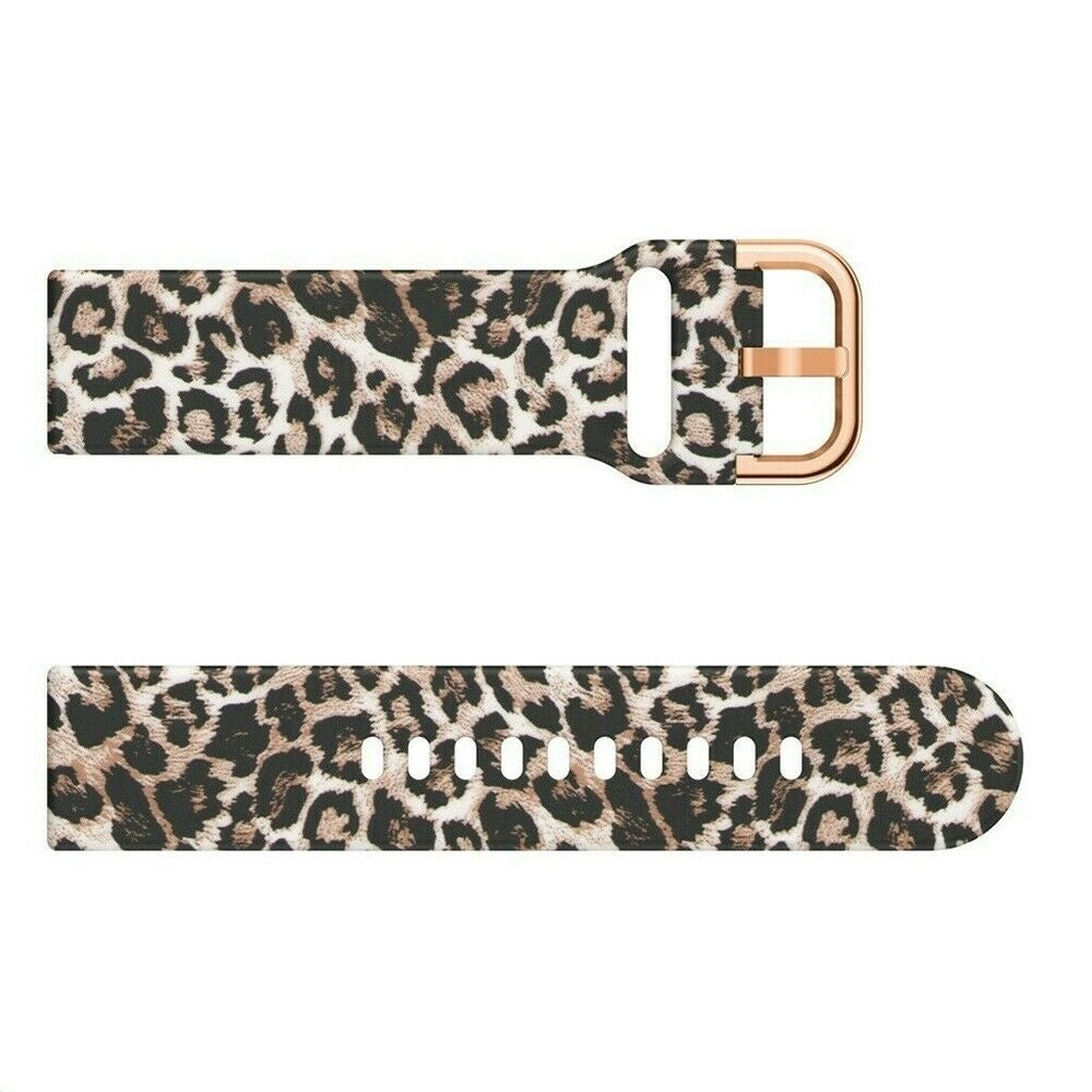 Watch Strap 20mm Silicone - Quick Release (Leopard)