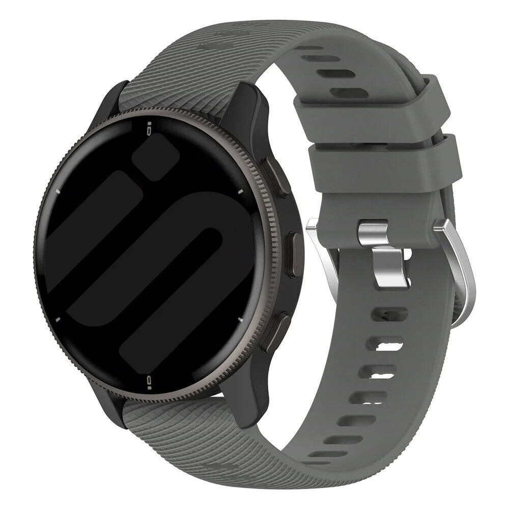 Garmin Vivoactive 6 Silicone Strap (Dark Grey)