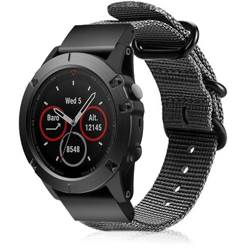 Garmin Approach S70 - 47mm Nylon Strap with Buckle (Grey)