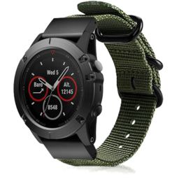 Garmin Instinct 3 - 50mm Nylon Schnallenarmband (Grün)