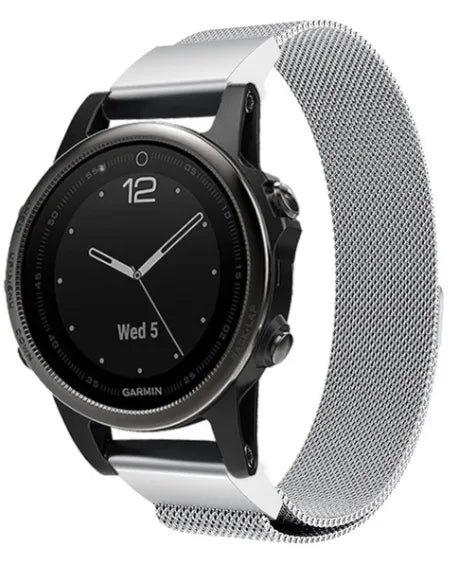 Garmin D2 Delta S Milanese Armband (Silber)
