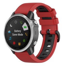 Garmin Instinct E - 40mm Schnalle Sport Amrband (Rot/Schwarz)