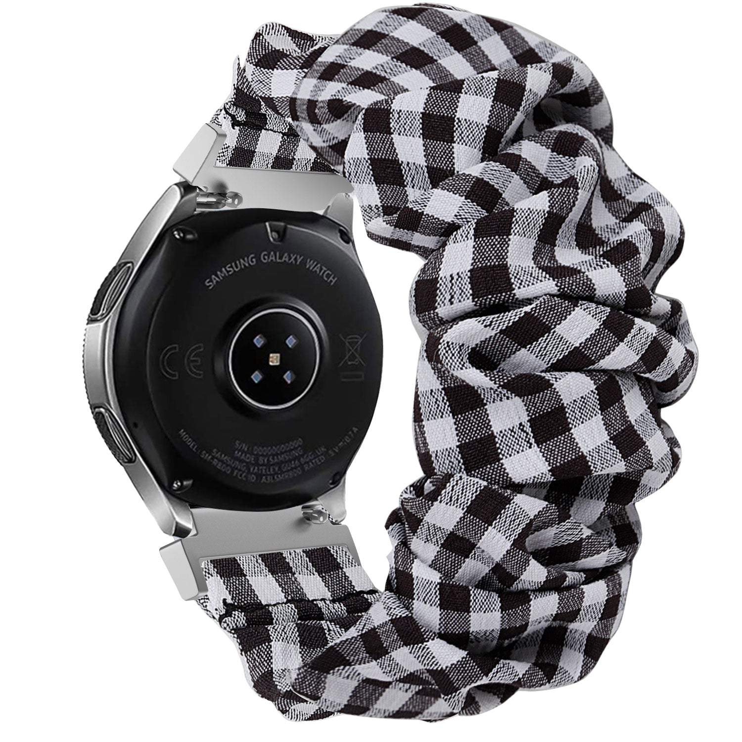 Samsung Galaxy Watch 6 - 44mm Scrunchie Armband (Kariert)