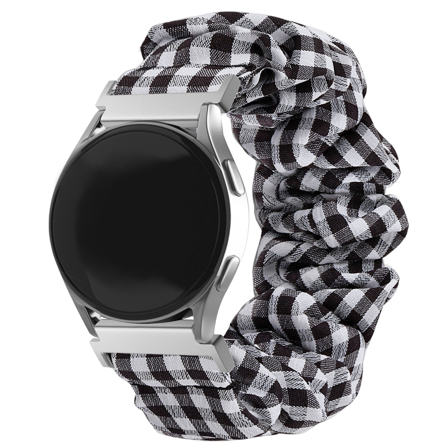 Samsung Galaxy Watch 6 Classic 43mm Scrunchie Armband (Kariert)