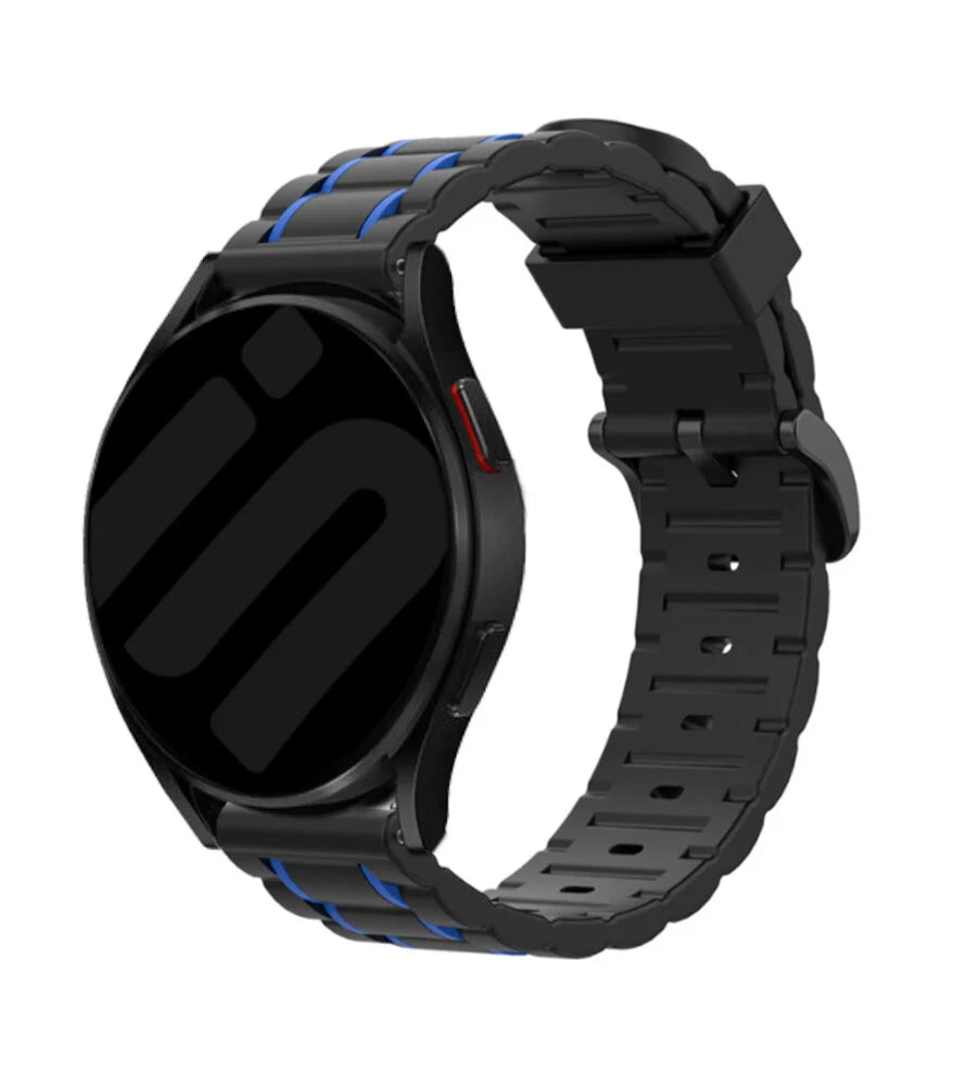 Suunto vertikaler Sportarmband mit Schnalle (schwarz/blau)