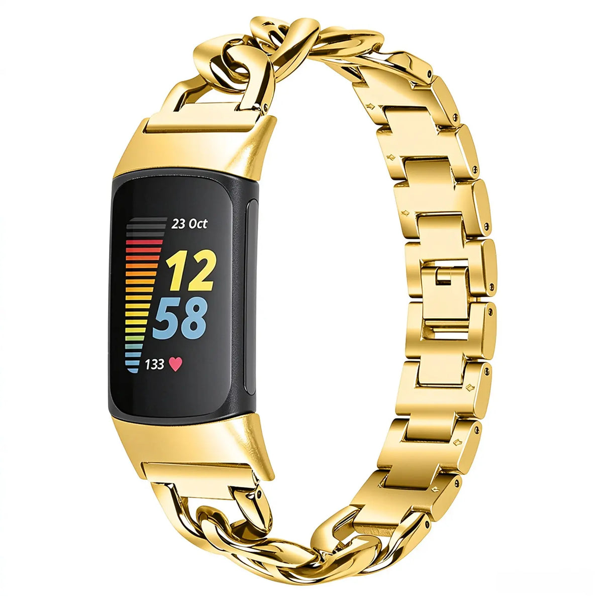 Fitbit Charge 5 Stahl Kettenarmband (Gold)