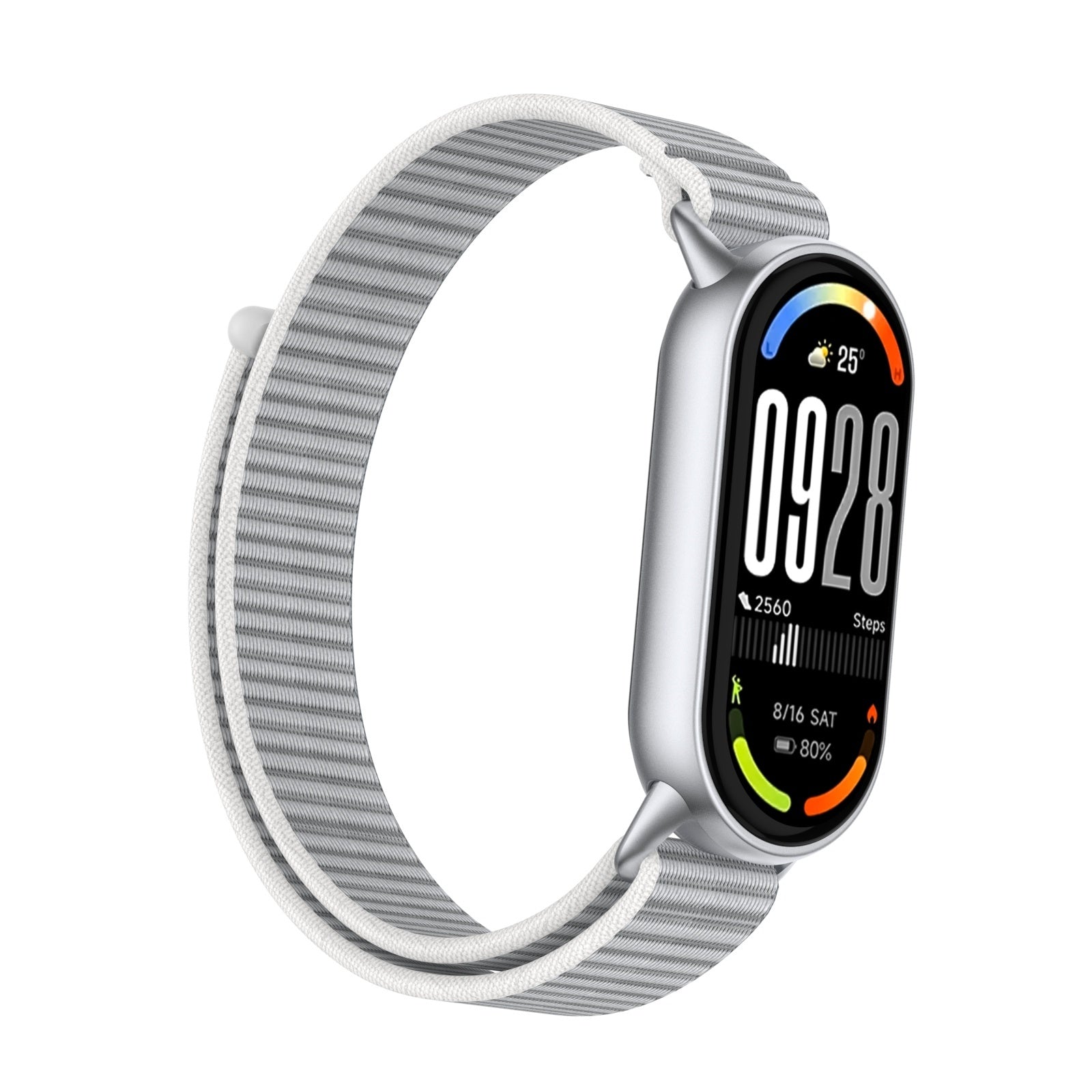 Xiaomi Smart Band 9 Modern Nylonarmband (Grau)