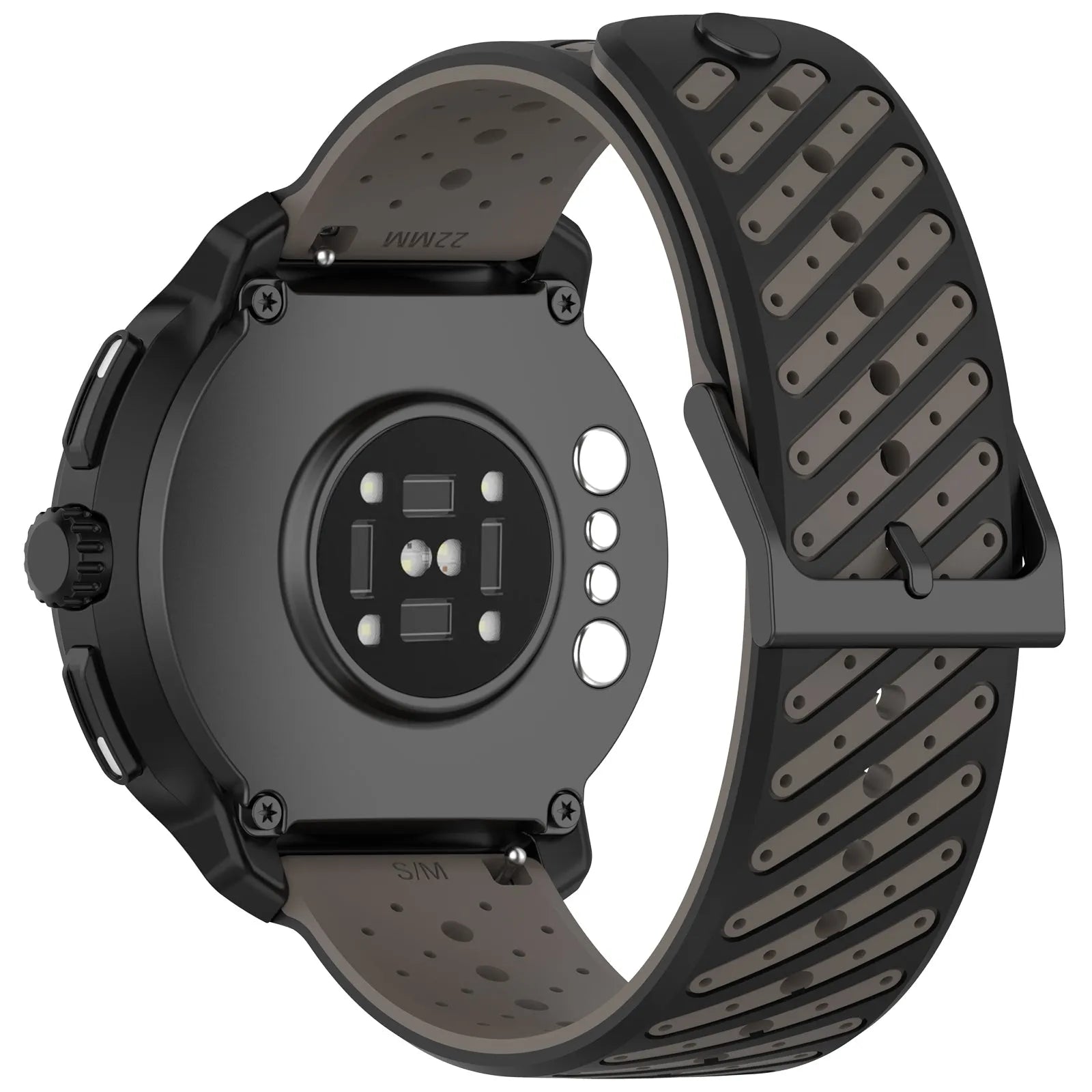 Oppo Watch S Gestreiftes Silikonarmband (Grau)