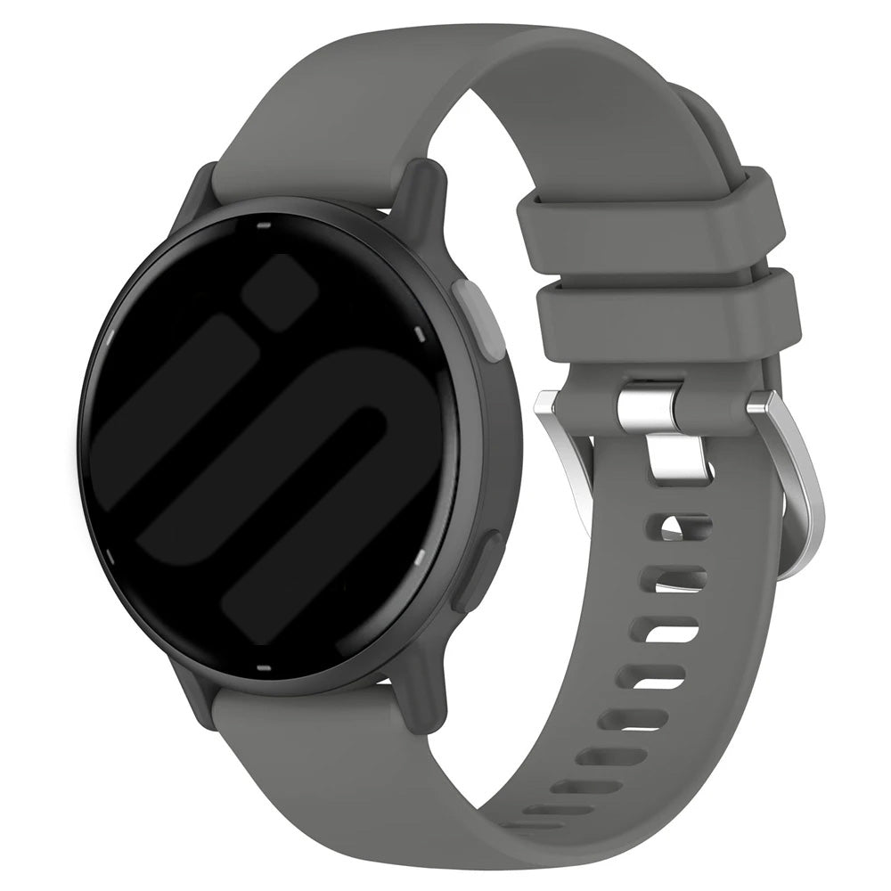 Garmin Vivomove Sport Klassisches Silikonarmband (Dunkel Grau)