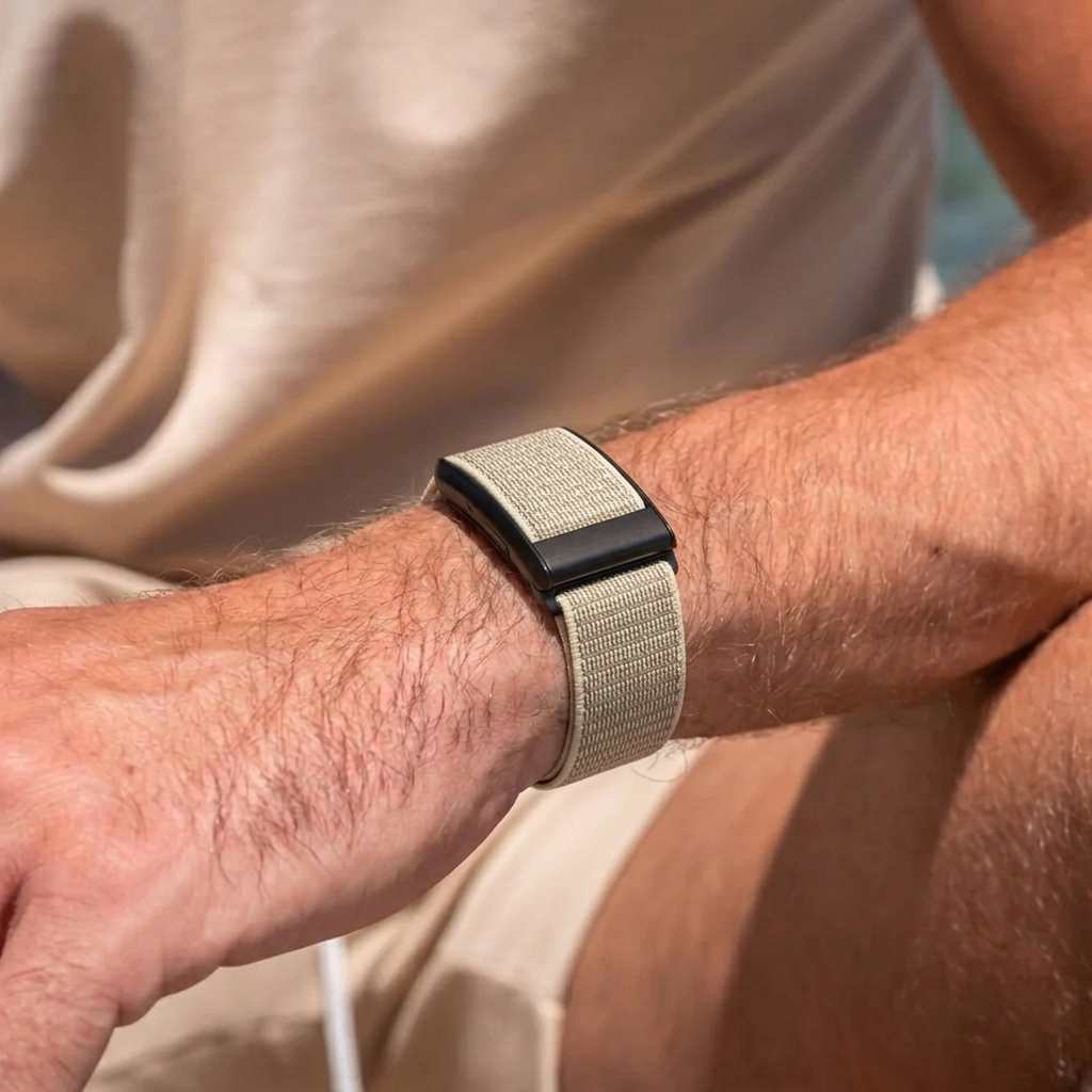 Polar Loop Nylon Armband (Beige)