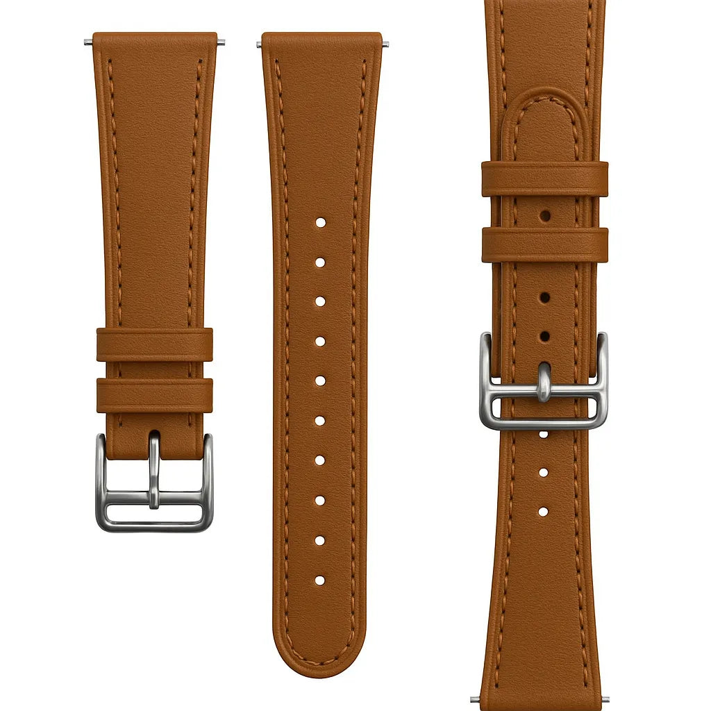 Samsung Galaxy Watch 4 Classic 42mm Lederarmband (glattes Braun)