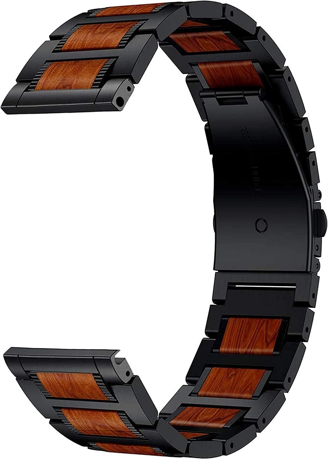OnePlus Watch 3 Holz/Stahlarmband (Schwarz)