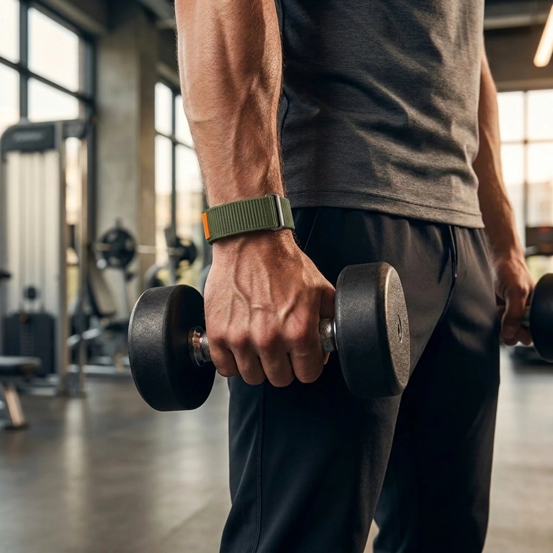 Fitbit Air Nylonband mit Rahmen (Armeegrün)