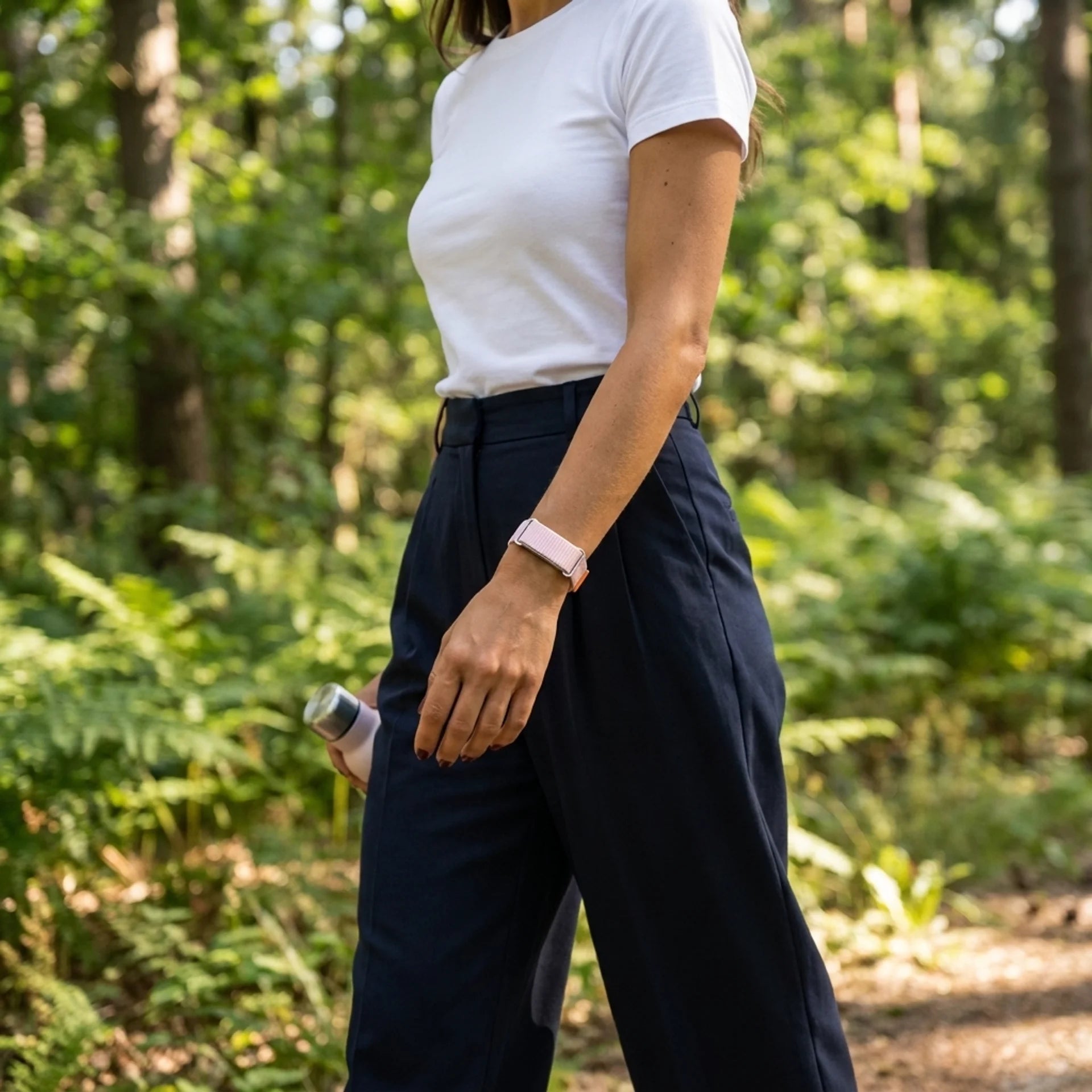 Fitbit Air Ultradünnes Nylonband (Rosa)