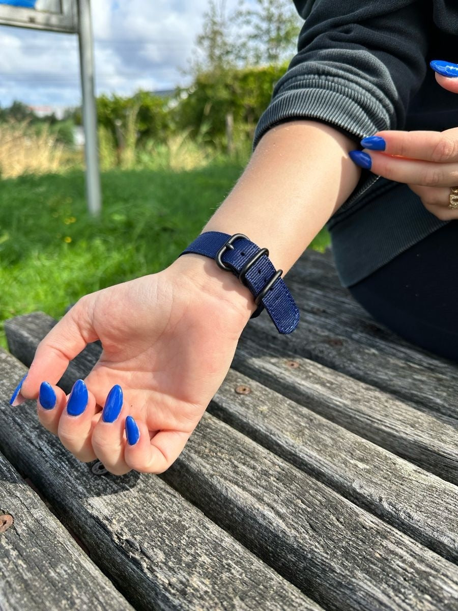 Amazfit Bip 3 (Pro) Nylon Buckle Strap (Blue)
