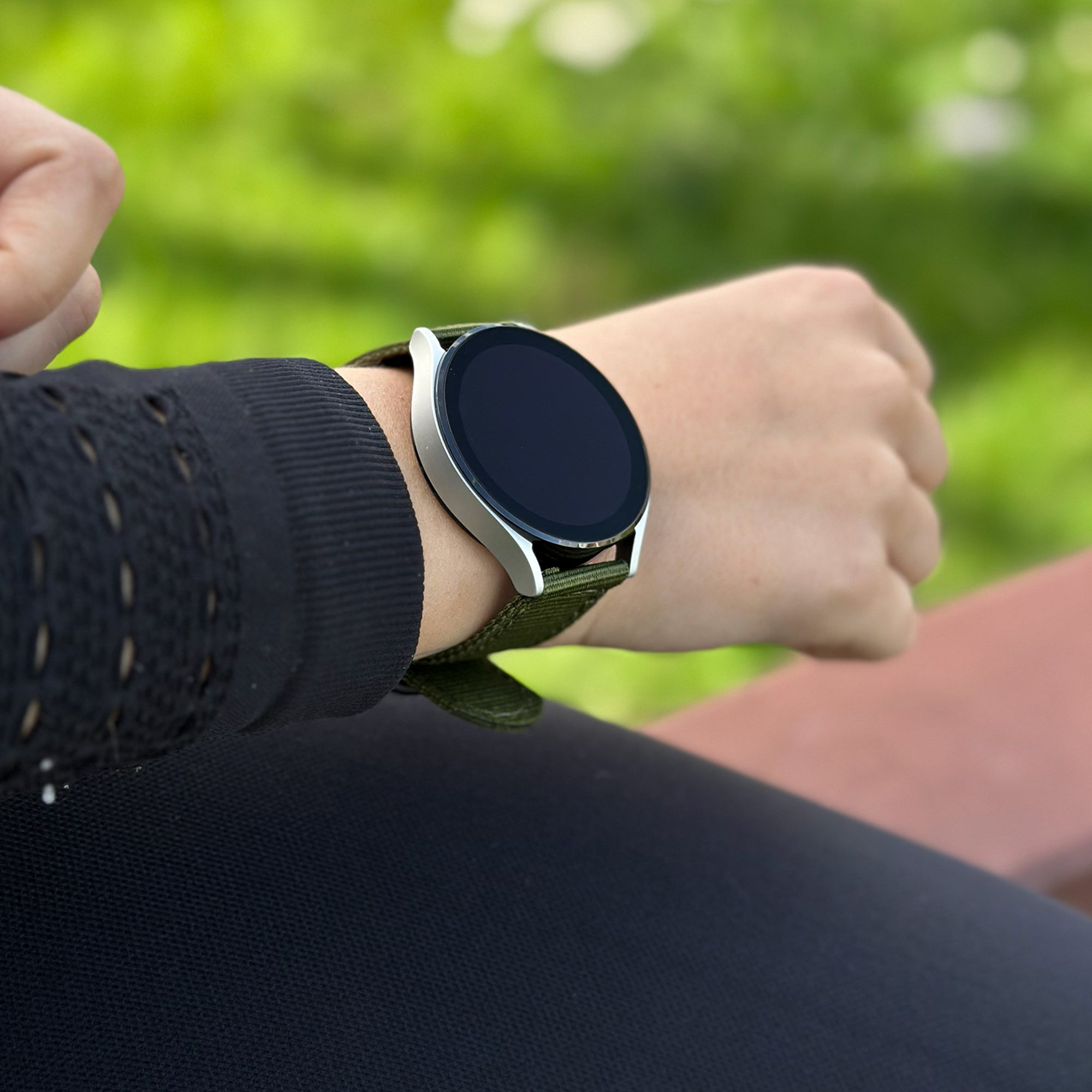 Withings Steel HR - 40mm Schnalle Nylonarmband (Grün)