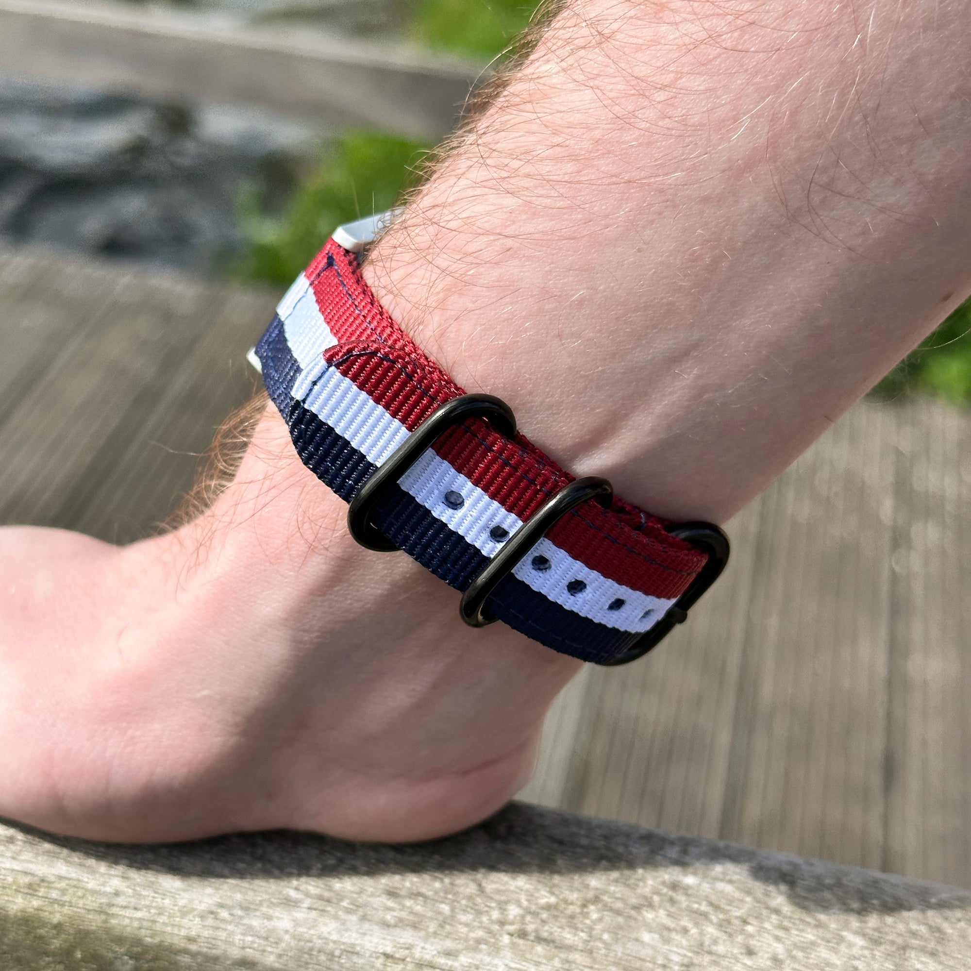 Amazfit Balance 2 Schnalle Nylonarmband (Dreifarbig)