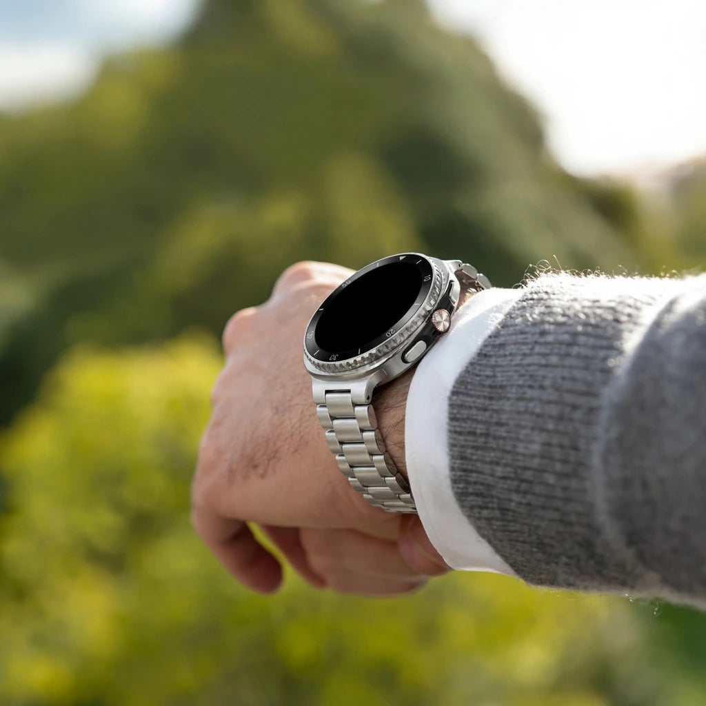 Samsung Galaxy Watch 8 - 44mm Stahlarmband (Silber)