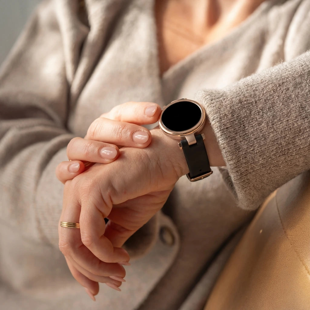 Garmin Lily Lederarmband (Schwarz)