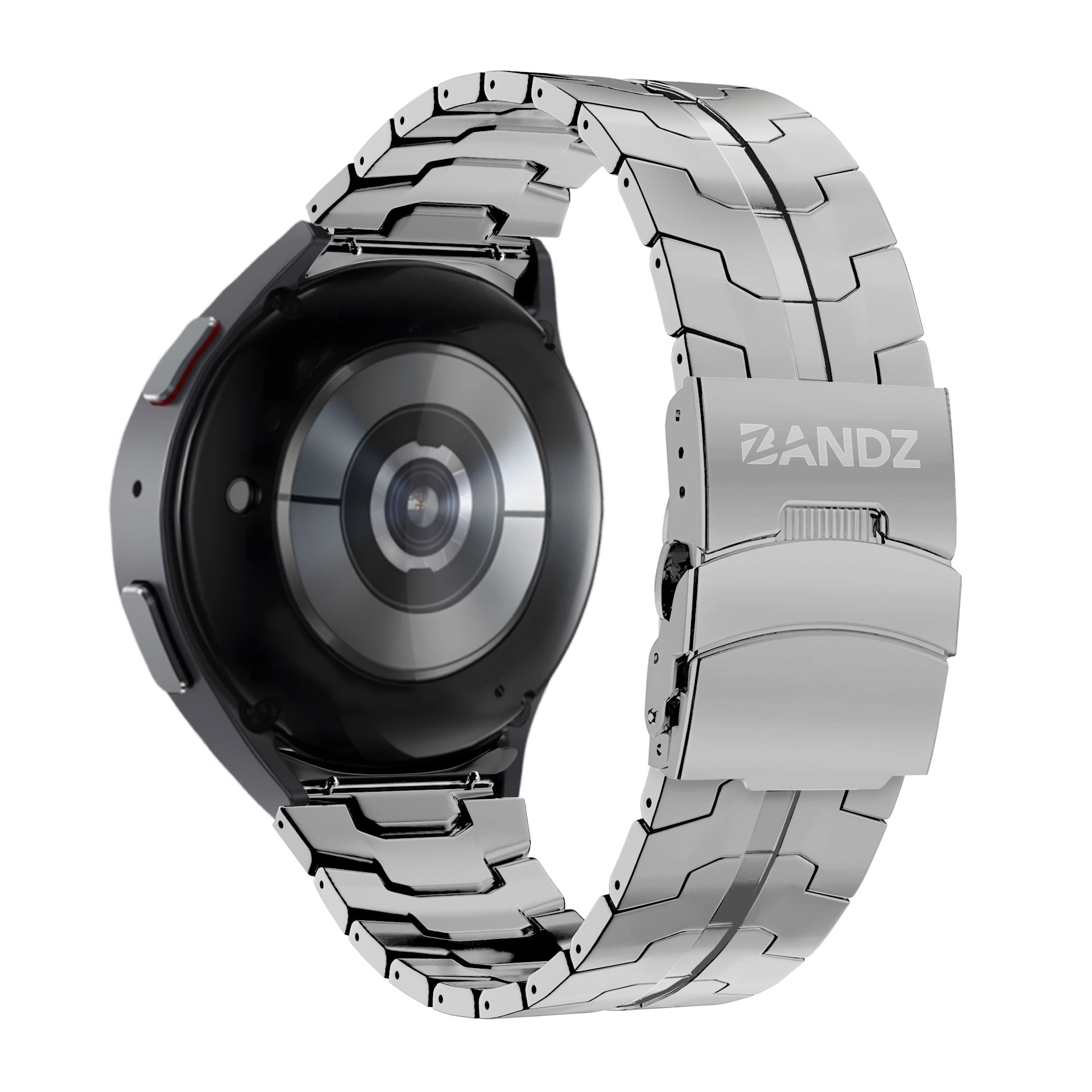 Bandz Samsung Galaxy Watch 5 44mm Steel Strap 'Iron' (Silver)