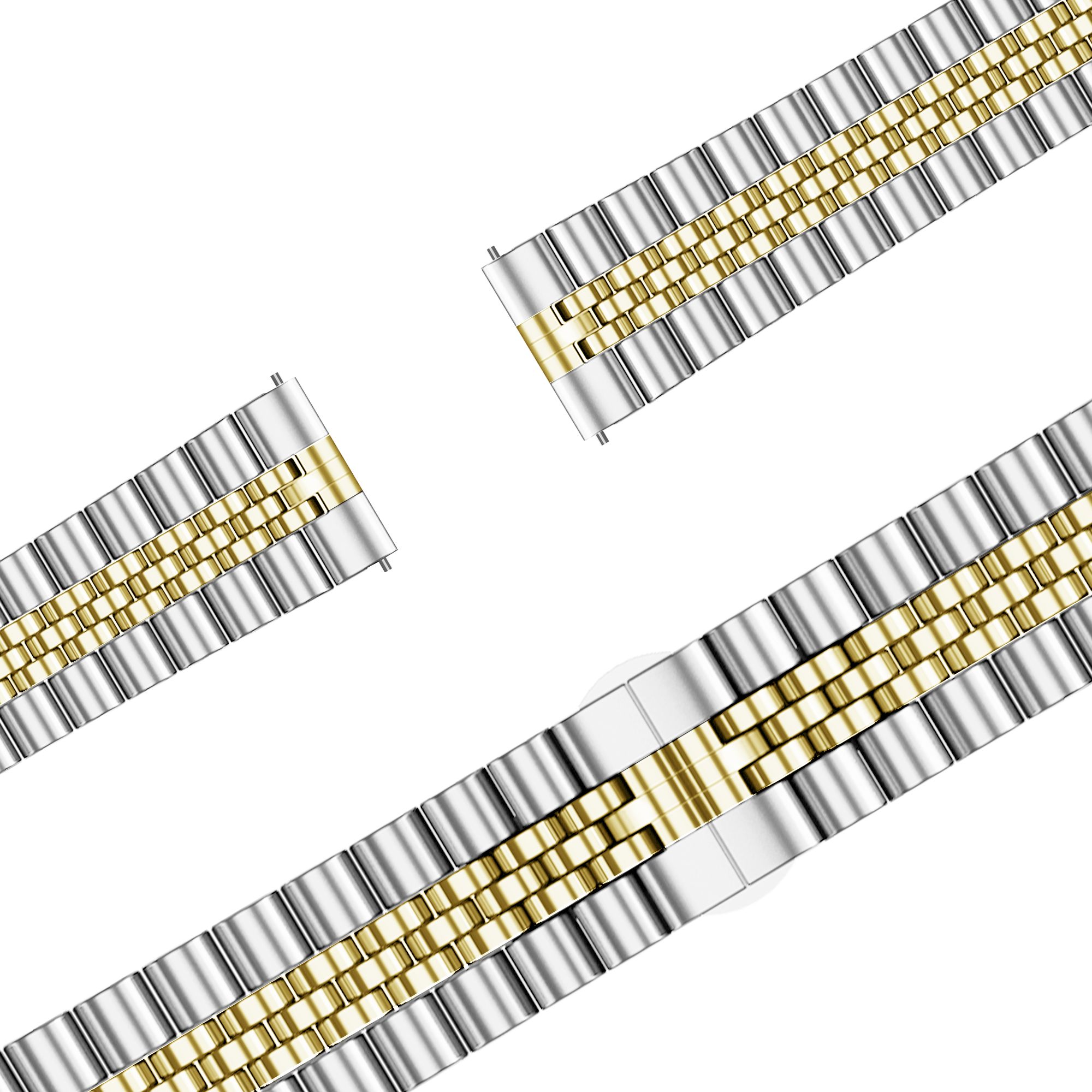 Bandz Garmin Vivoactive 4s Stahlarmband 'Jubilee' (Silber/Gold)