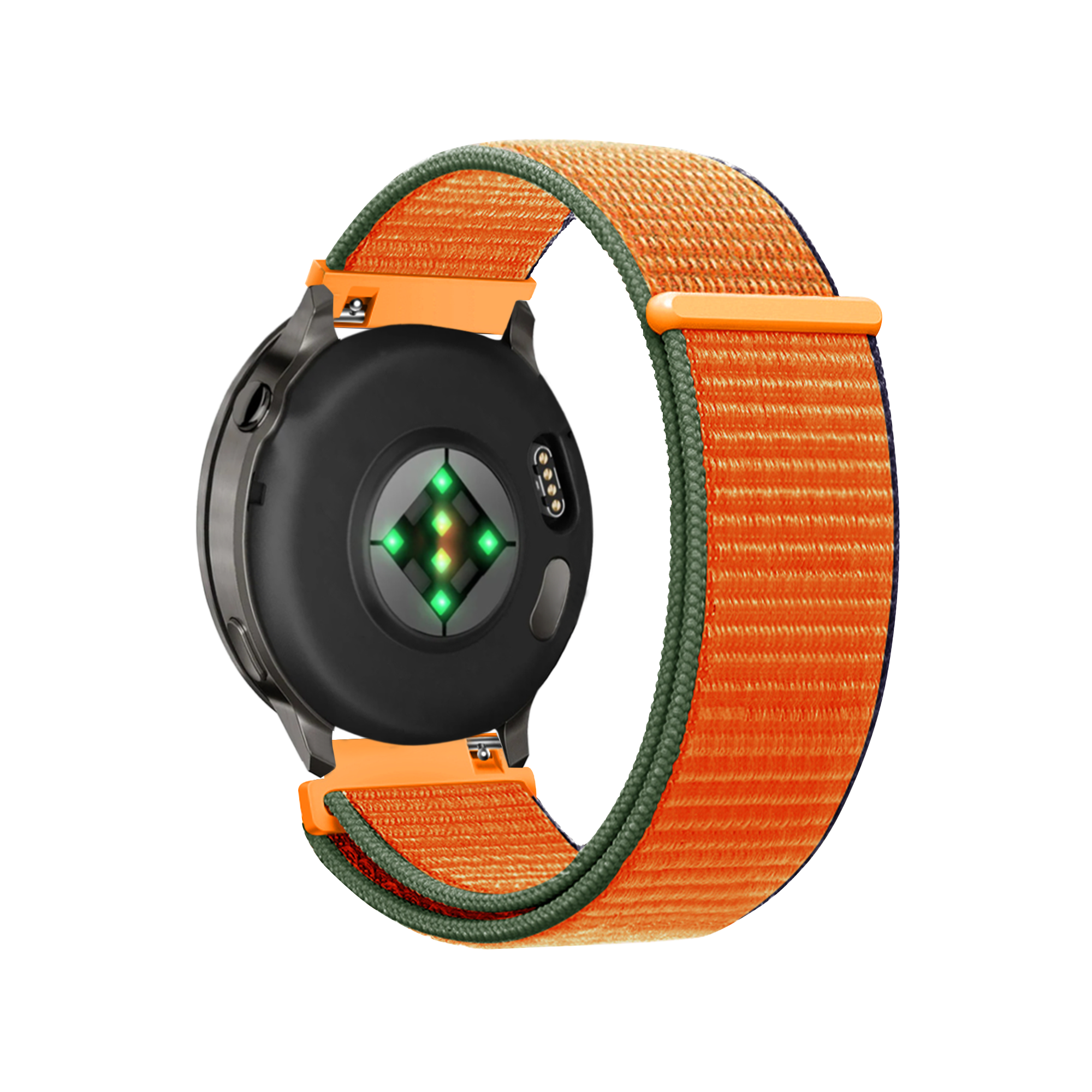 Bandz Garmin Vivoactive 4s Nylon Loop Armband (Kumquat)