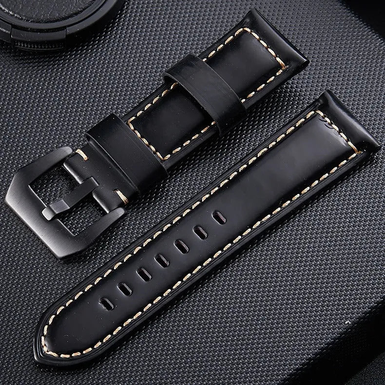 Coros Apex 4 - 46mm Echtes Lederarmband (Schwarz)