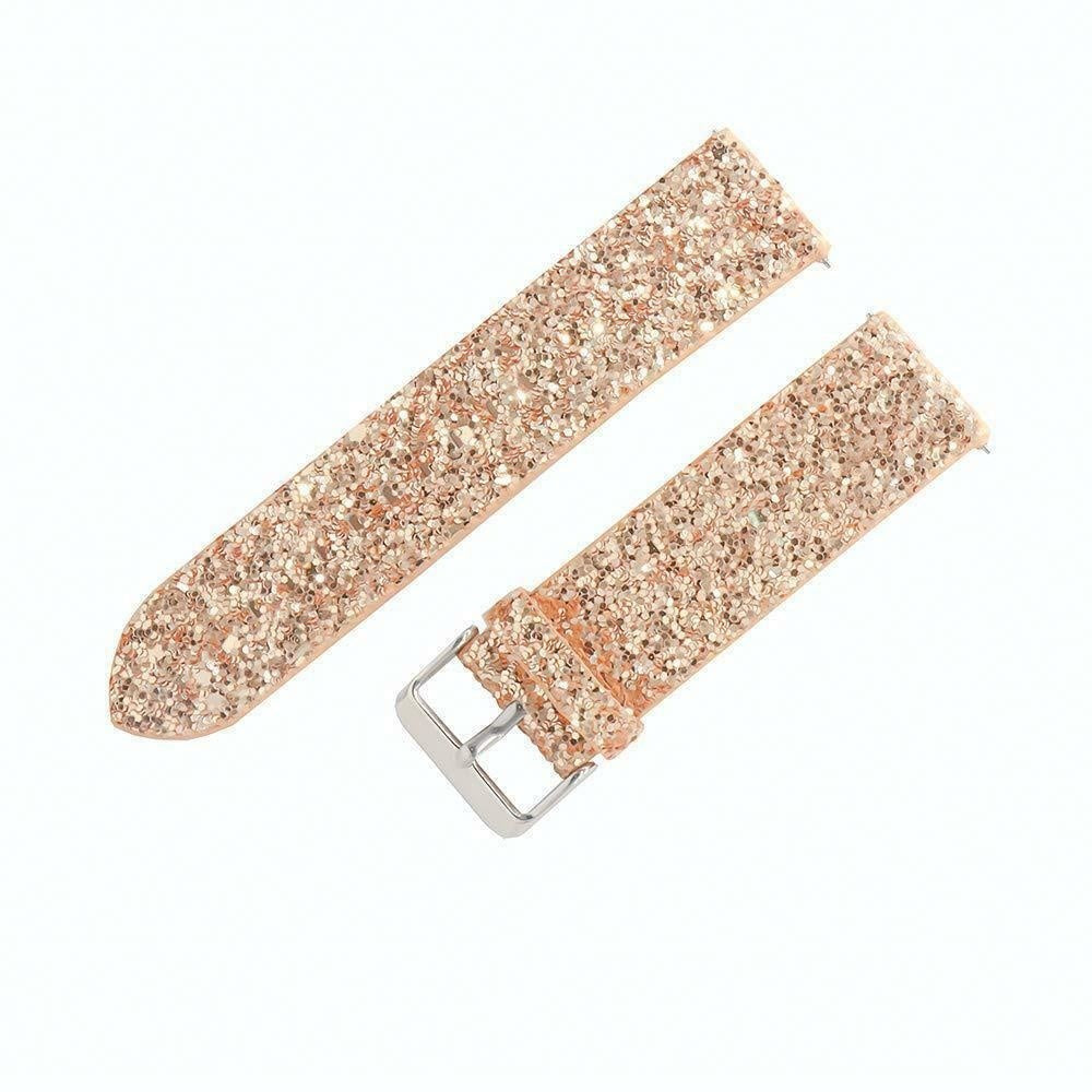 Withings ScanWatch Nova Glitzerndes Lederarmband (Roségold)