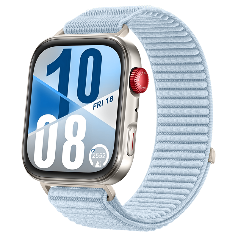 Huawei Watch Fit 4 Nylon Wave Armband (Hell Blau)