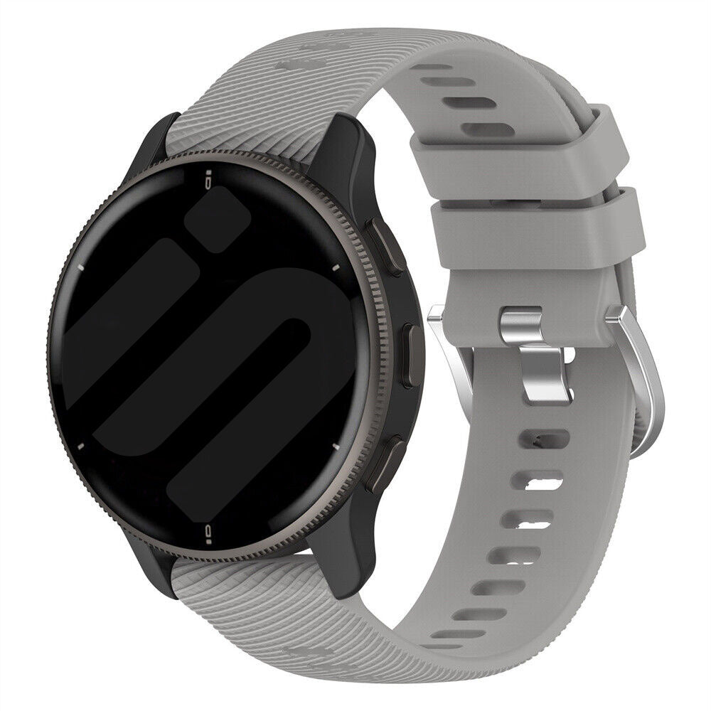 Garmin Vivomove Trend Silikonarmband (Hell Grau)