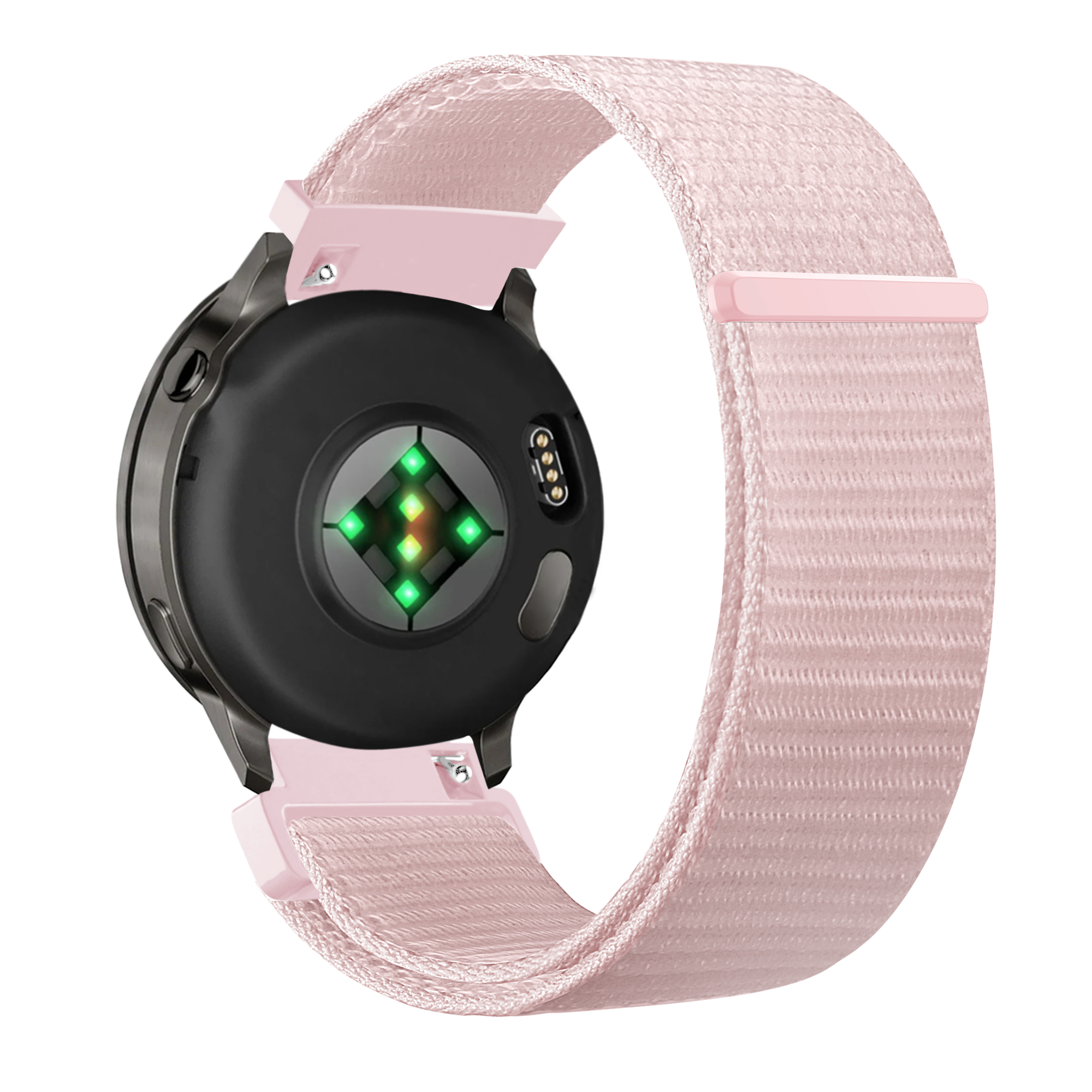 Bandz Garmin Vivomove Luxe Nylon Loop Armband (Hell Rosa)