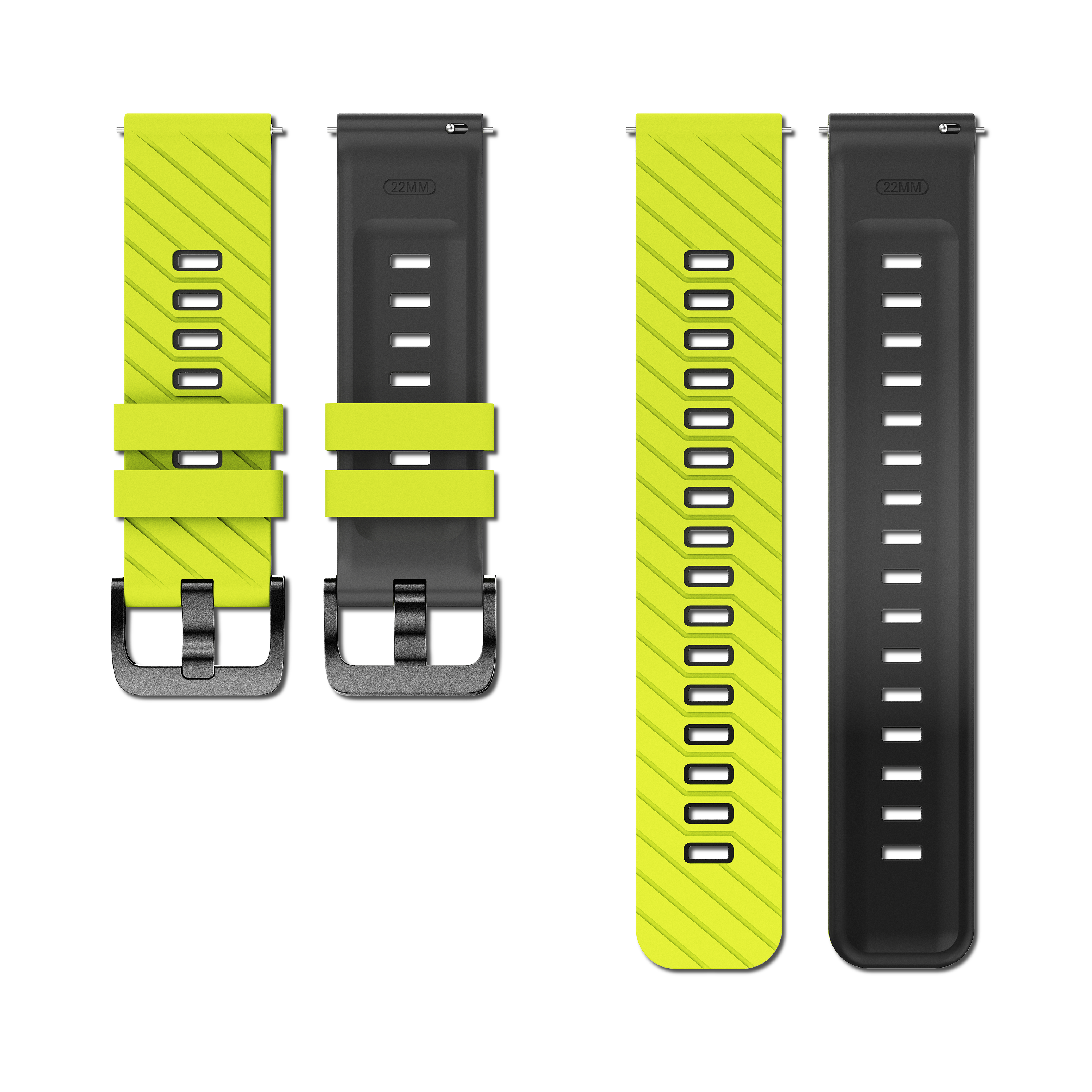 Polar Grit X Twill Sport Strap (Bright Yellow/Black)