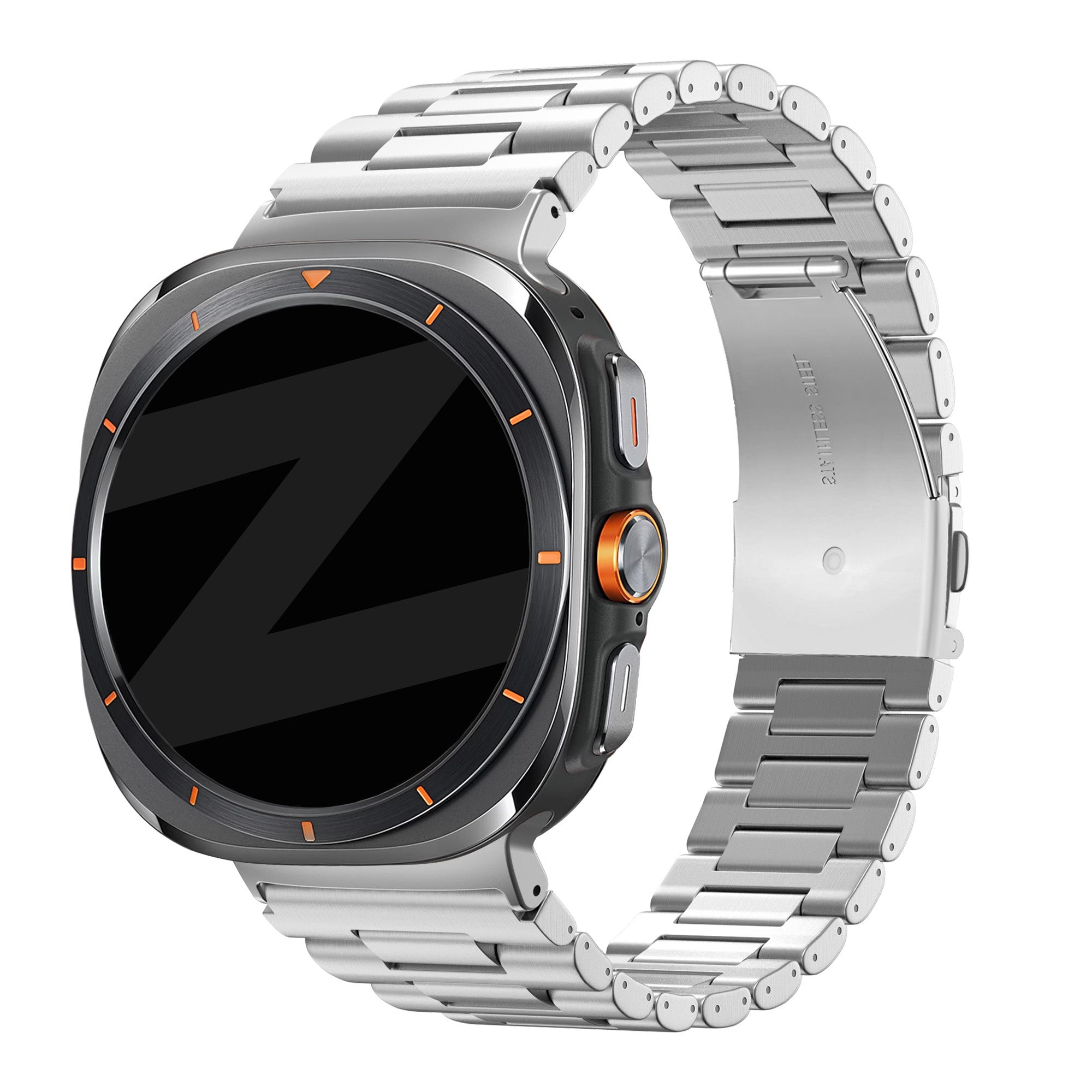 Bandz Samsung Galaxy Watch Ultra Stahlgliederband 'Deluxe' (Silber)