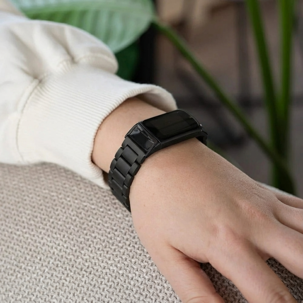 Fitbit Charge 5 Metallarmband (Schwarz)